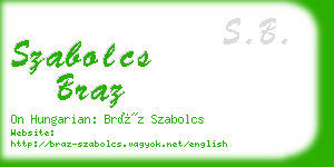 szabolcs braz business card